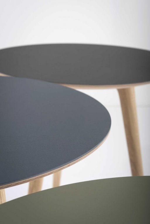 Gazzda Arp bijzettafel 45 Smokey Blue