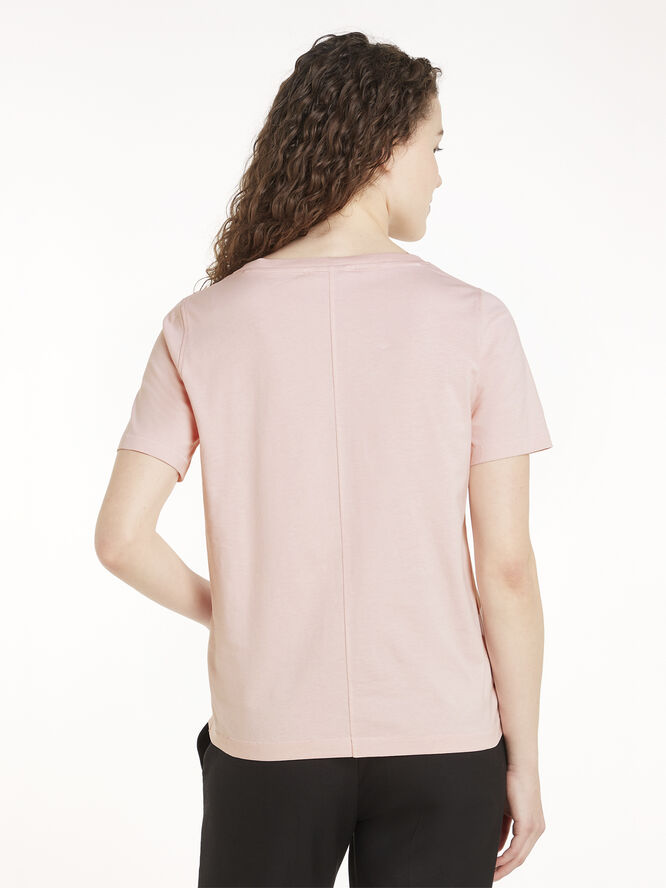 Tommy Hilfiger MODERN REGULAR FLAG V-NK SS Delicate pink