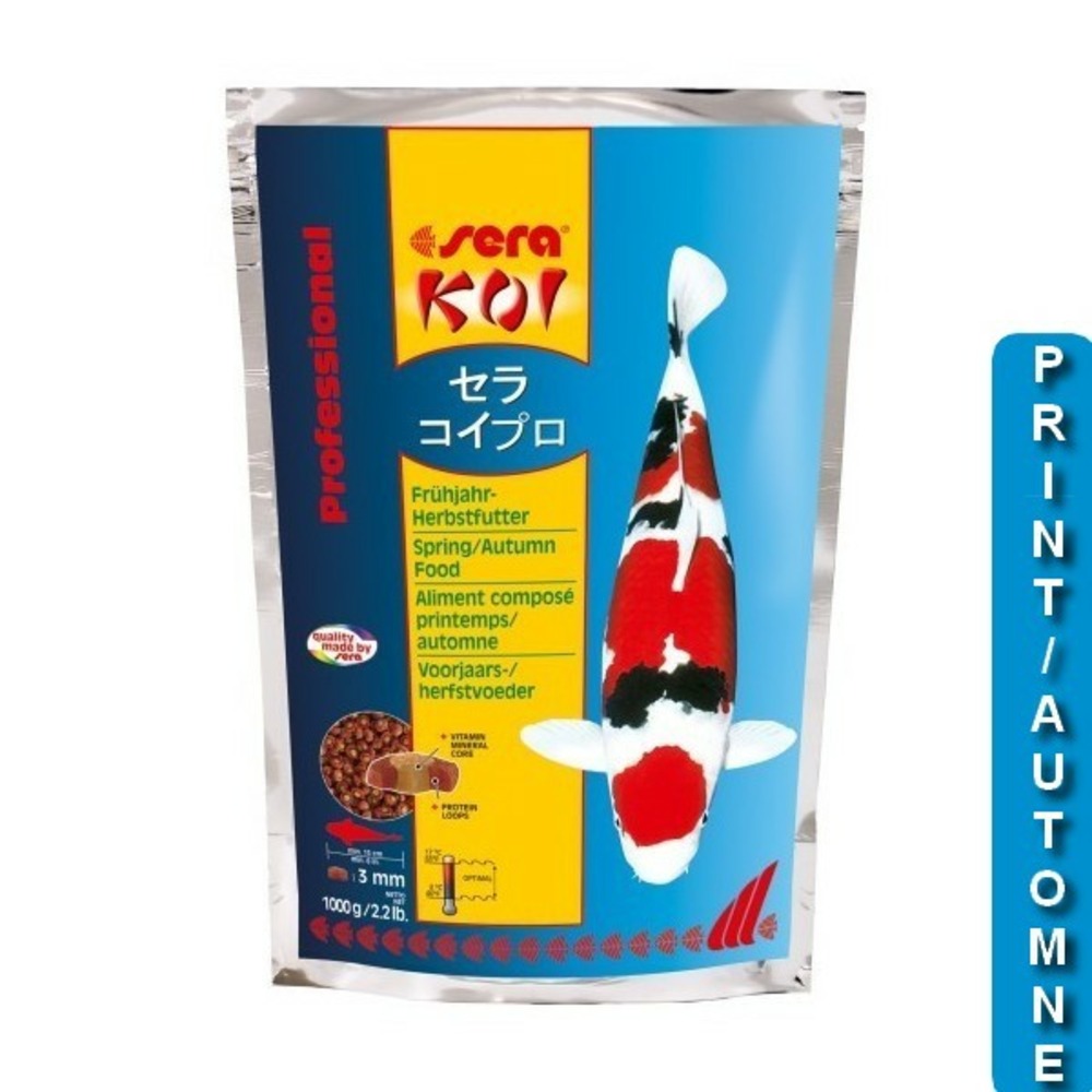 Printemps/ automne 1 kg sera koi professional aliment composé