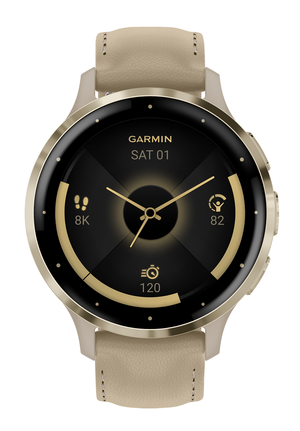 Garmin Venu 3S French Gray/Softgold mit 010-02785-55