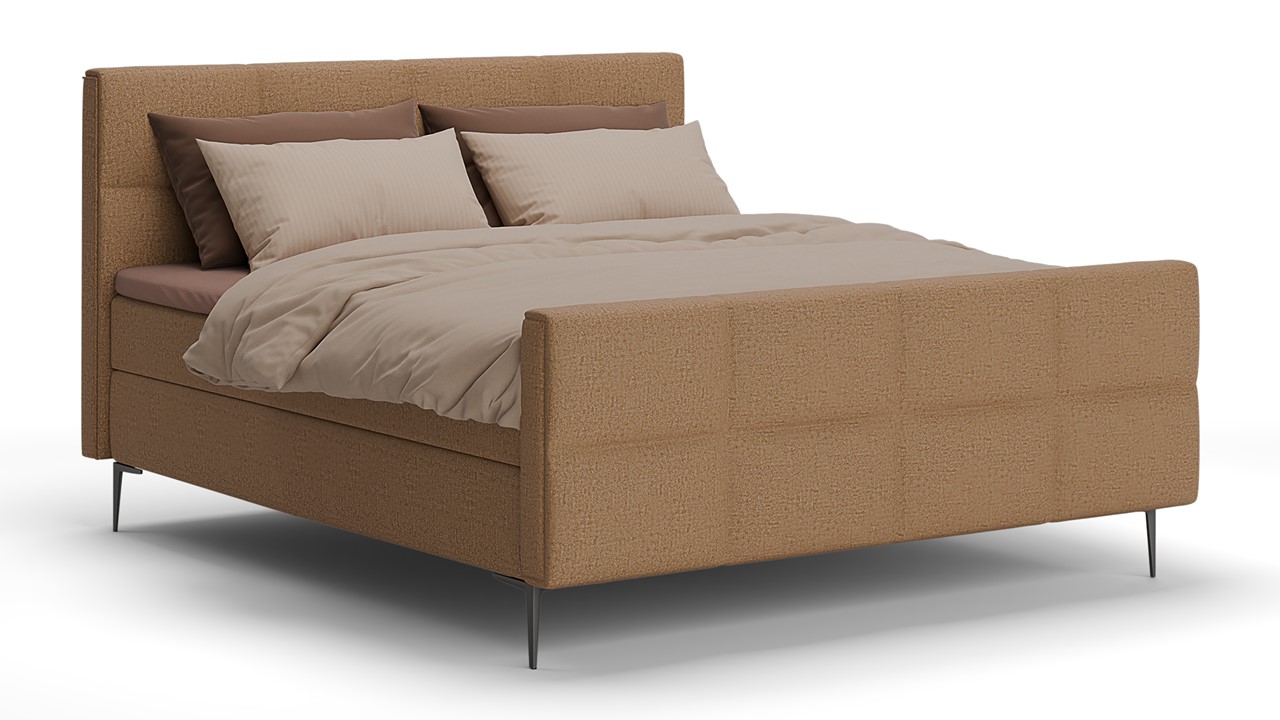 Boxspring Crystal - Soft touch mocha mousse