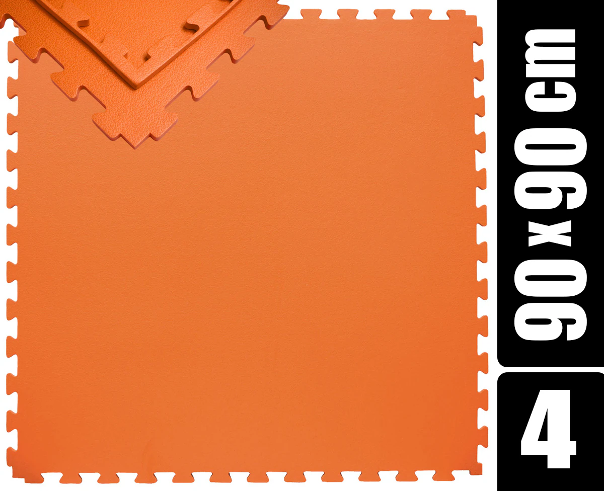 180x180 XL Trainingsmatte mit Rand - 4er Set 90x90 Bodenmatte