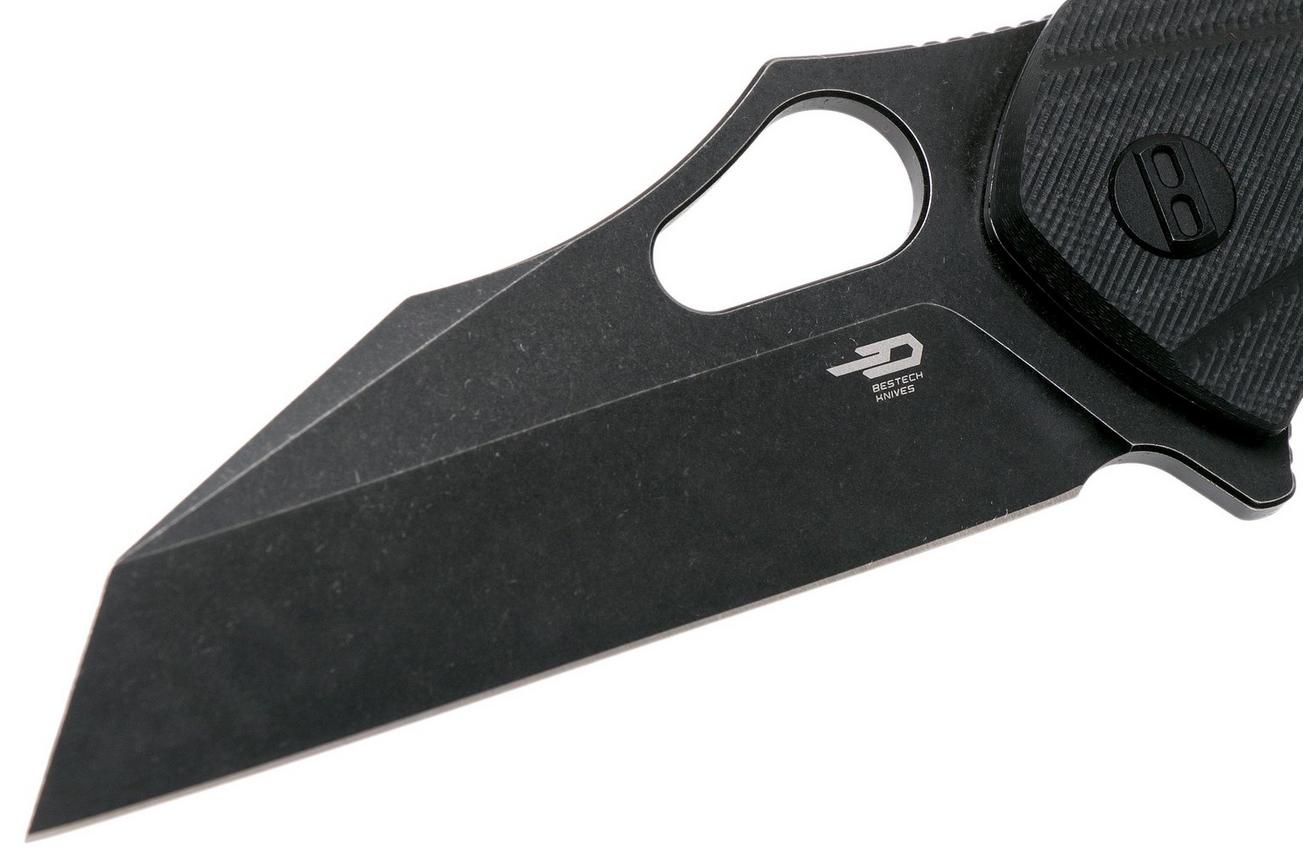 Bestech Operator BG36B Black G10, Blackwashed zakmes