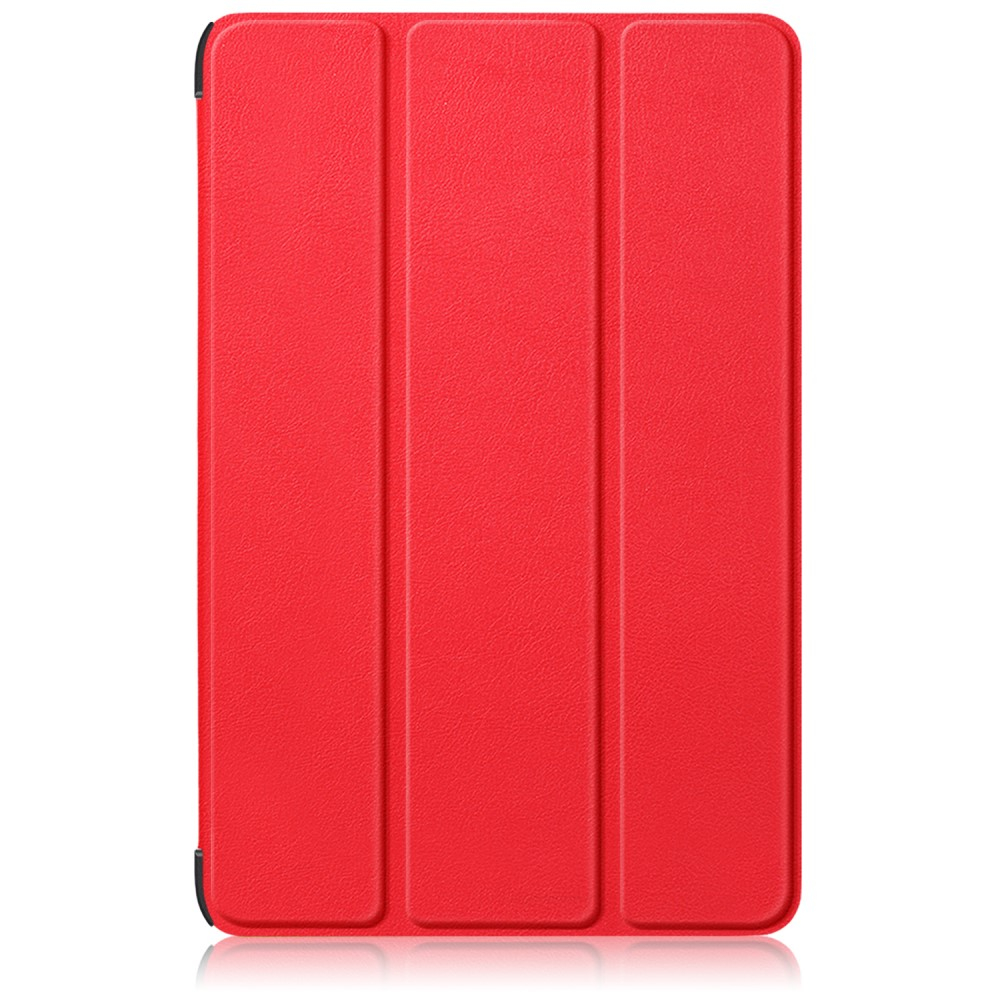 Samsung Galaxy Tab S9  Plus Leder Tasche Smart Cover Hülle Litchi Look   S-Pen Halterung - Rot
