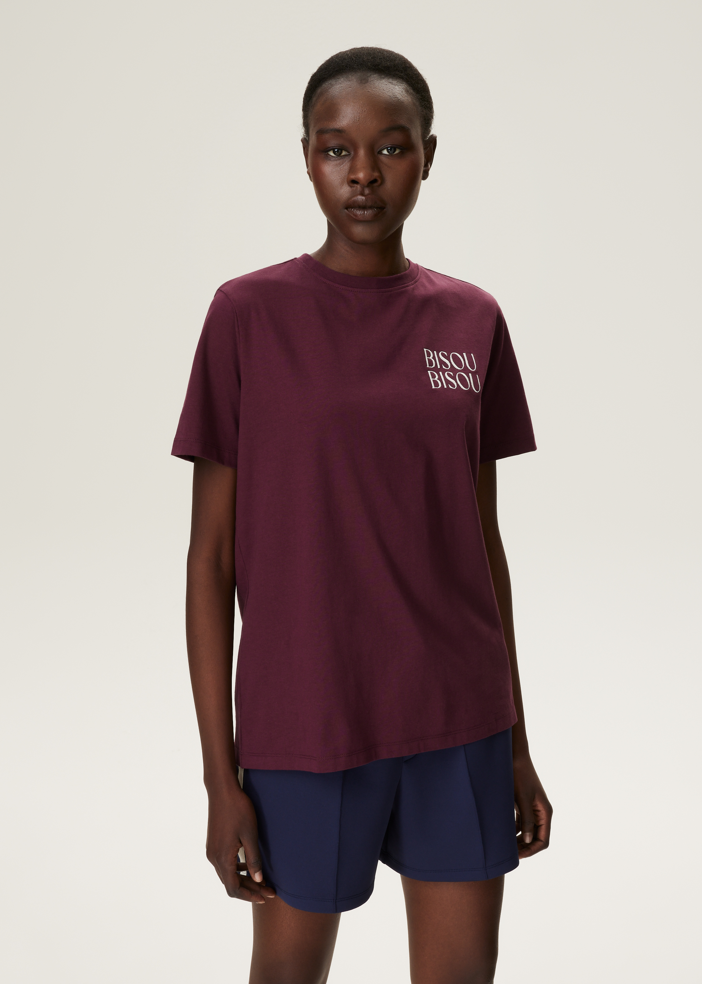 T-shirt met borduurwerk