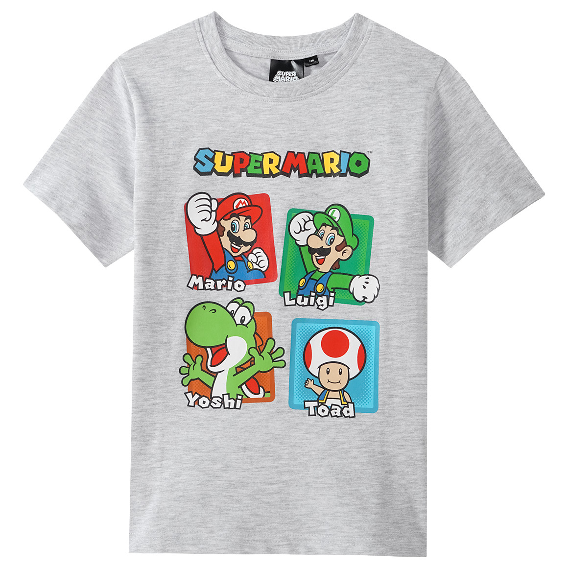 Topolino Super Mario T-Shirt mit Print hellgrau