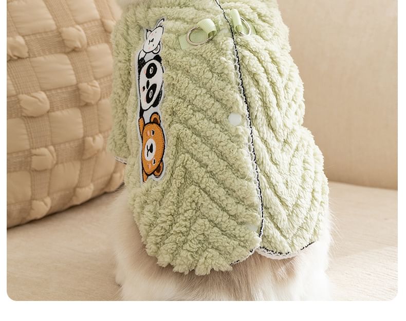 Cissilli - Chenille top met dierenapplicatie (verschillende ontwerpen)