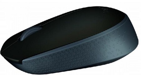 Logitech - M171 RF Wireless Optical 1000DPI Ambidextrous Black