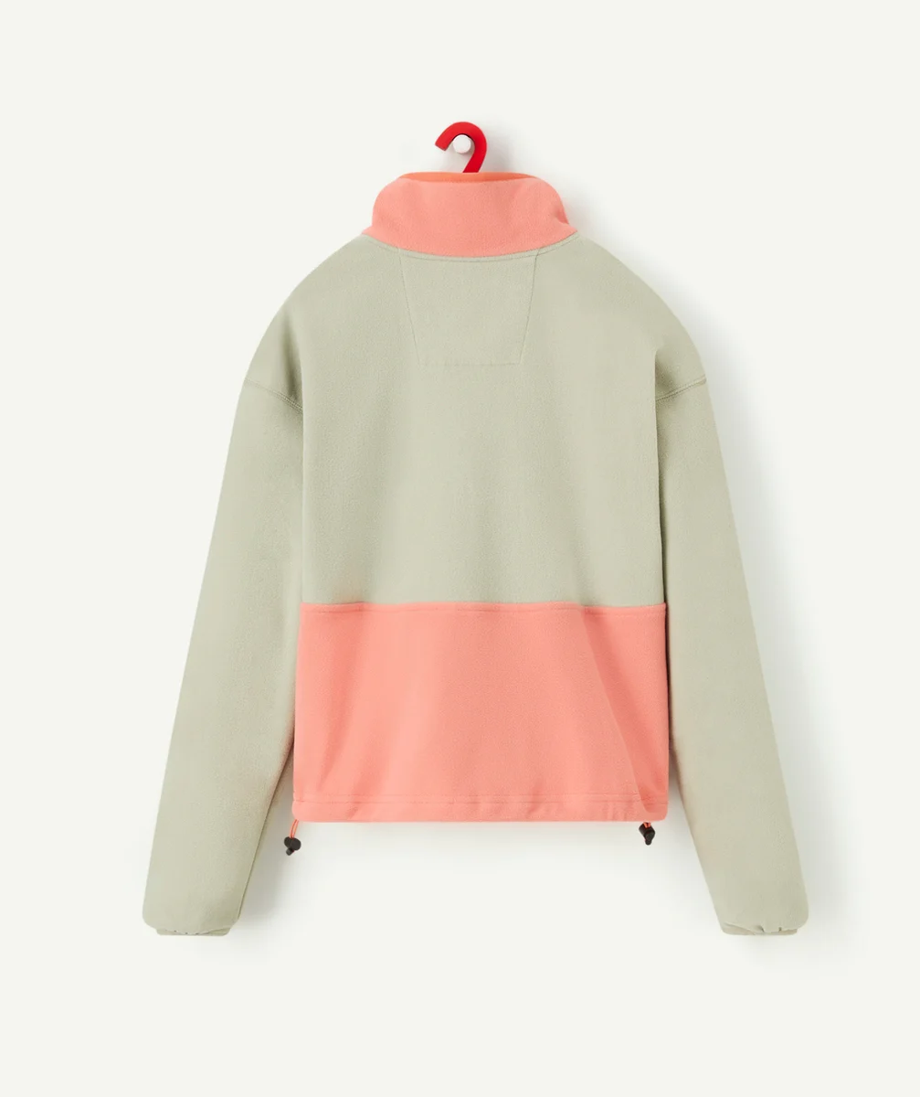 COLUMBIAVESTE EN POLAIRE FILLE CASUAL BACK BOWL BEIGE MARRON ET ROSE