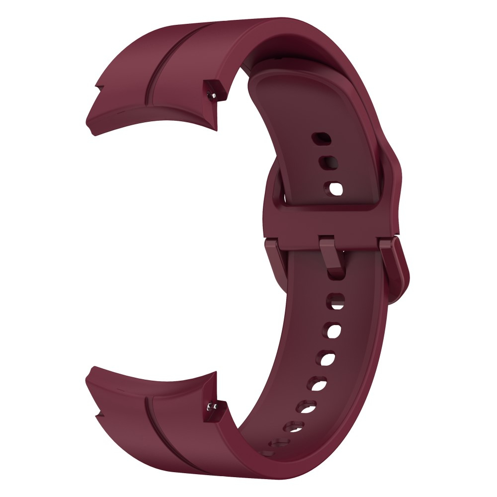 Samsung Galaxy Watch 4 Classic (46mm) Ersatz Sport Silikon Armband Split Design (Gelenkumfang: 180 - 230mm) - Weinrot