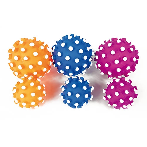 Bola em forma de ouriço com som. Bola de ouriço de 6 cm.