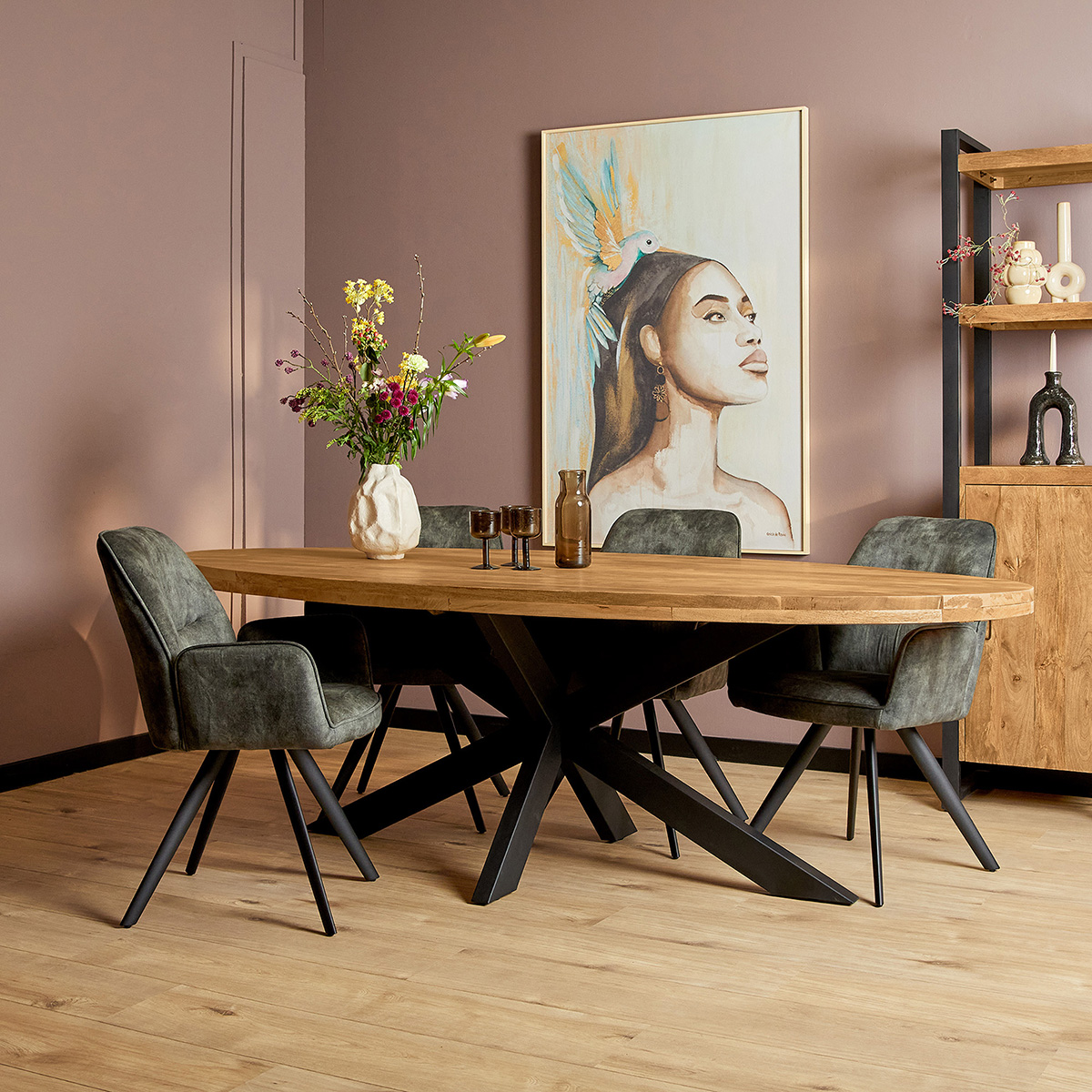 Ovale Eettafel Maas Maat 210