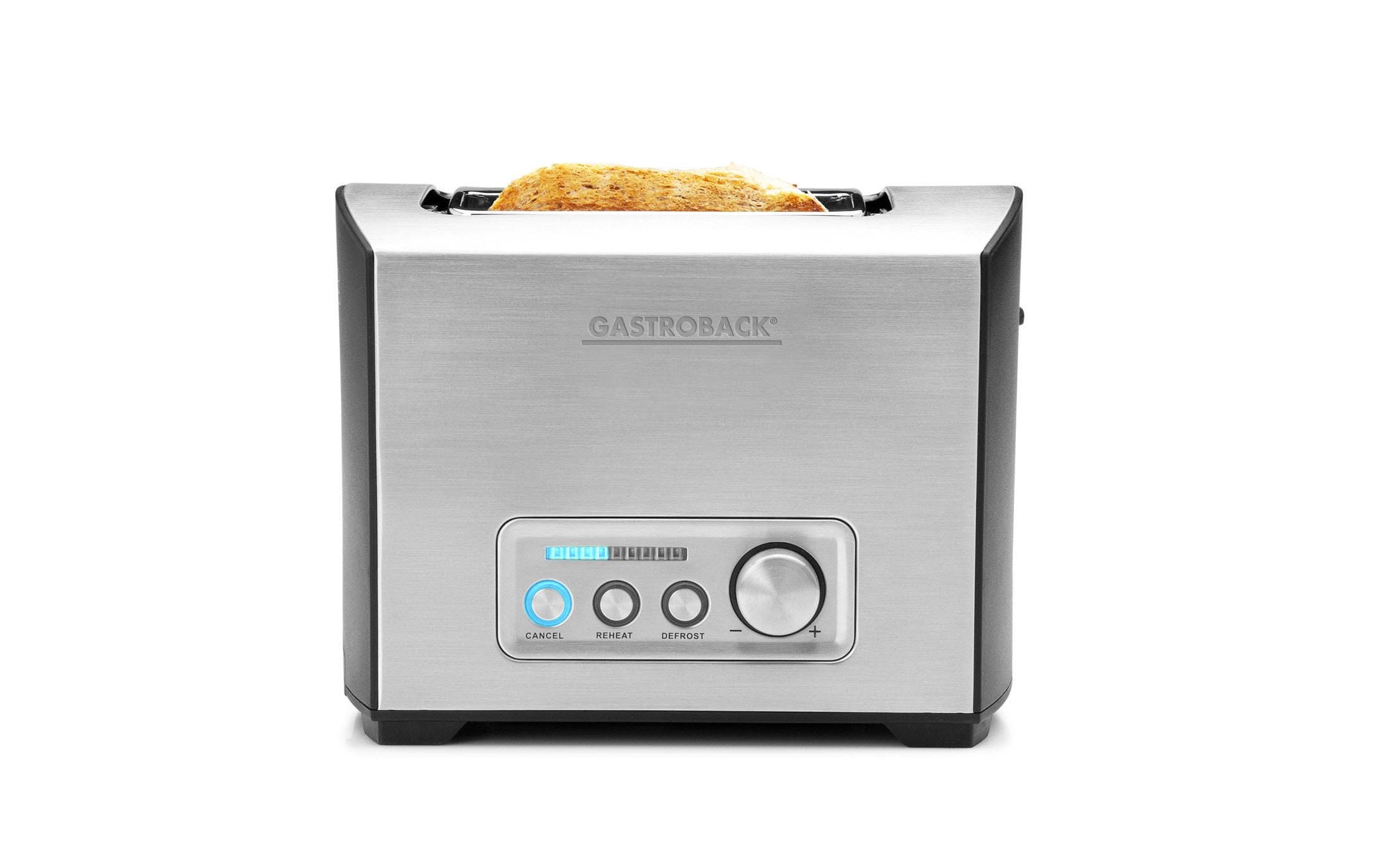 Toaster Pro 2S SilberToaster mit 9 Bräunungsstufen