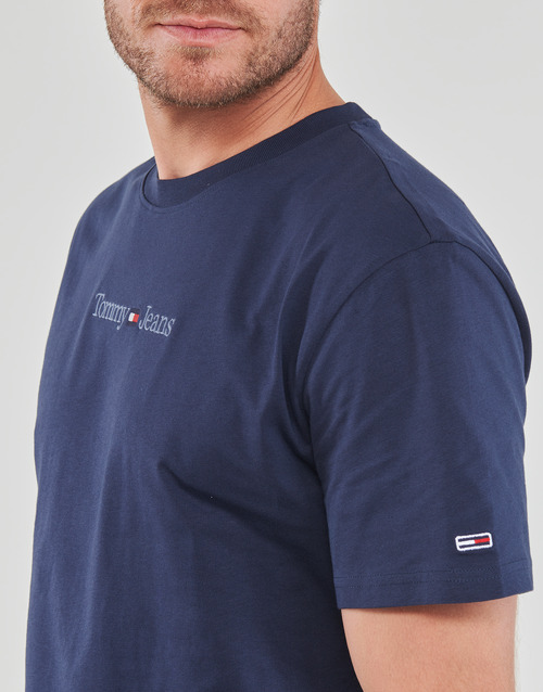 Tommy Jeans - TJM CLSC SMALL TEXT TEE - Marine