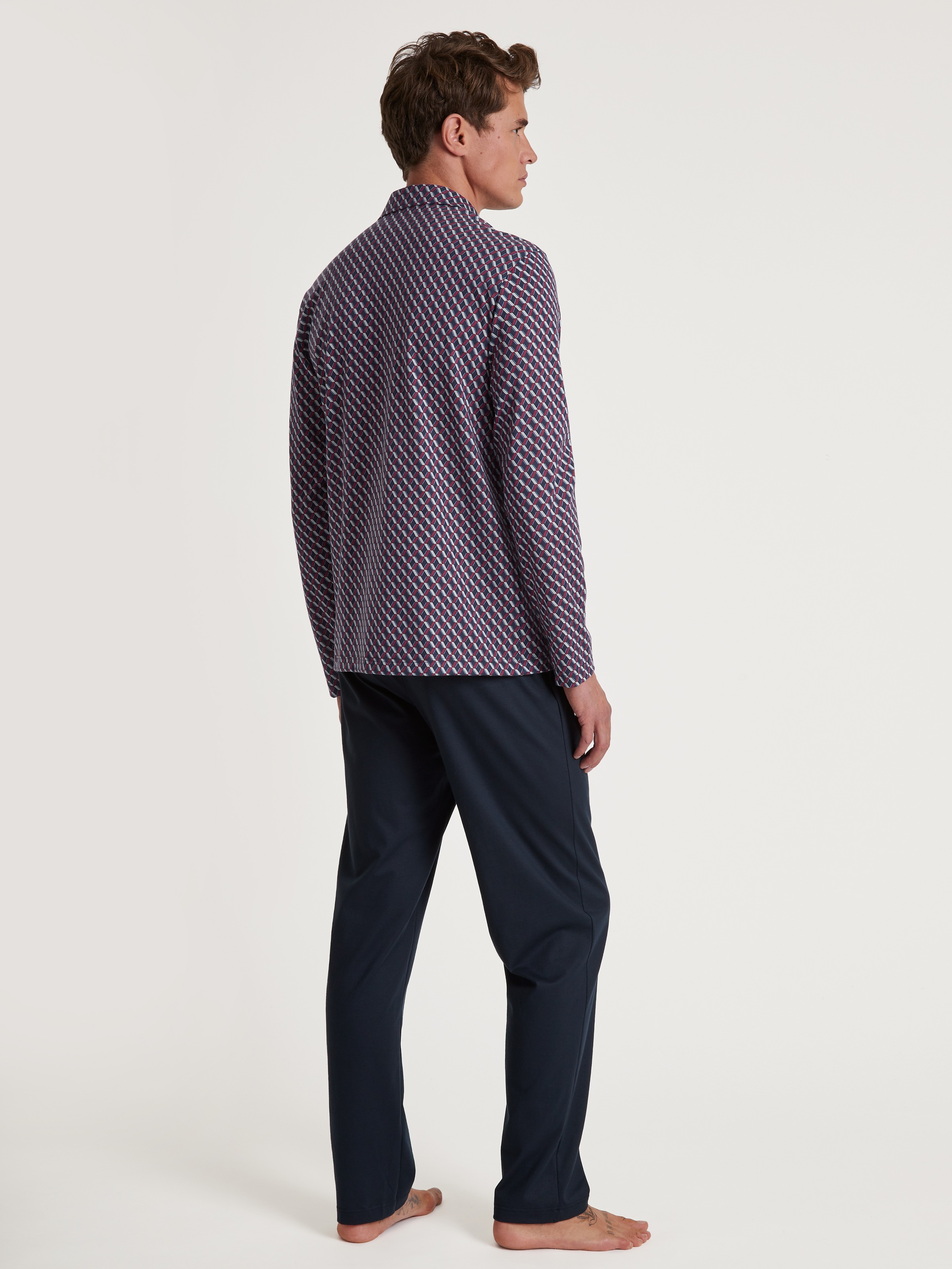 CALIDA Pyjama »Relax Imprint« 2 Stk. tlg., mit feinem, glattem Stoff für erhöhten Komfort