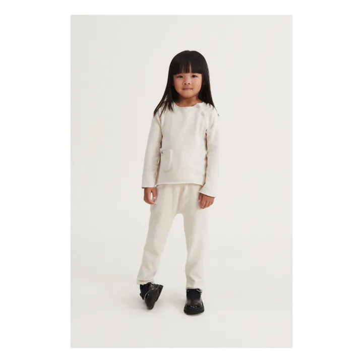 Liewood T-Shirt Coton Bio Côtelé Lolan | Ecru