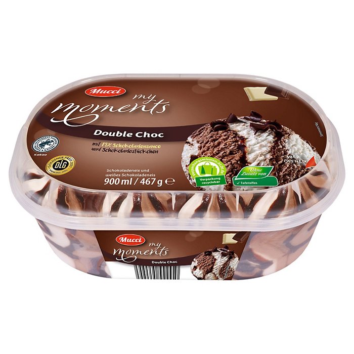 MUCCI My Moments gestrudelt 0,9 l, Double Choc