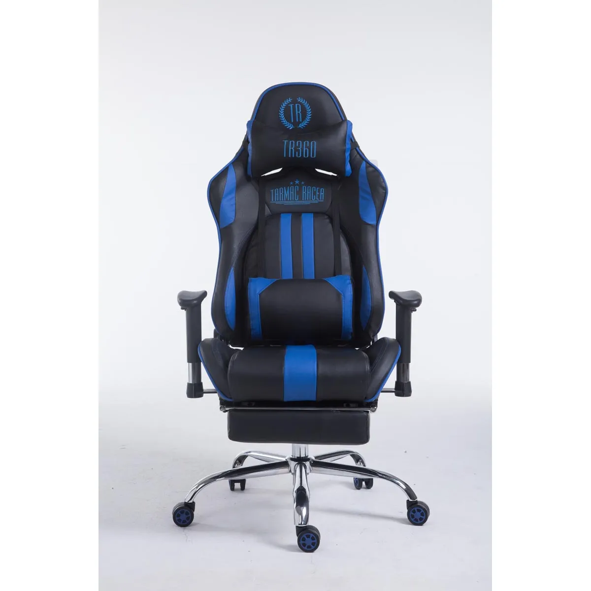 Decoshop26 Fauteuil Gamer - Noir/Bleu