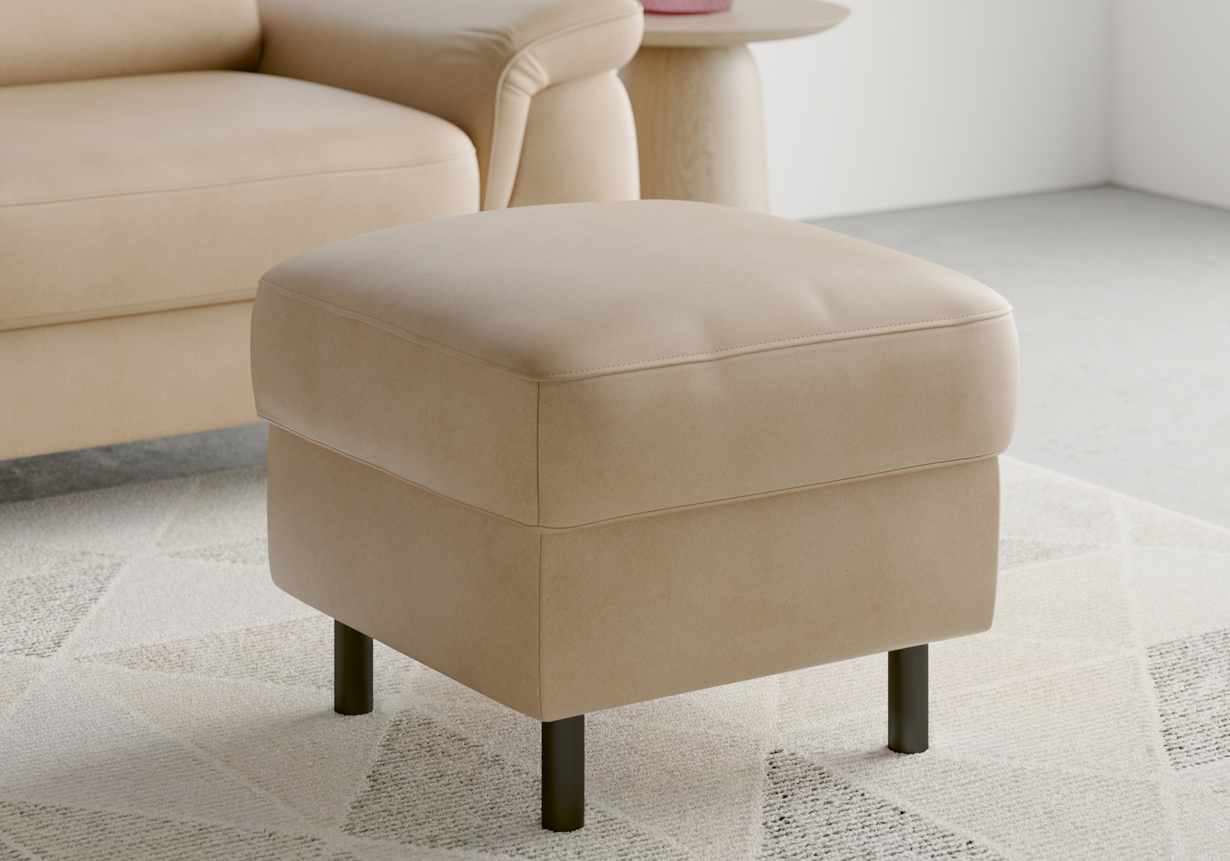 sit&more Stauraumhocker »Sinatra« Sitzfläche ist abnehmbar, mattschwarze Metallfüsse