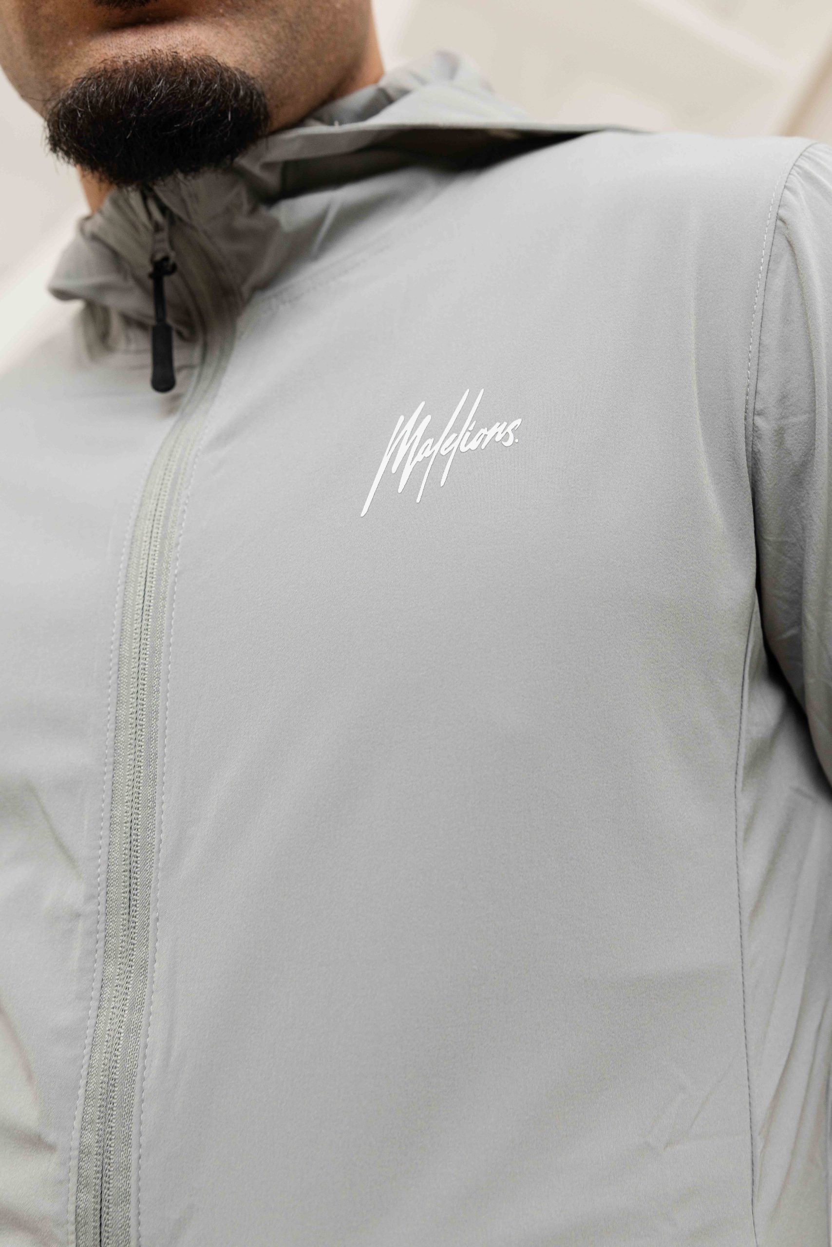 Malelions Sport Running Trainingspak Heren Lichtgrijs