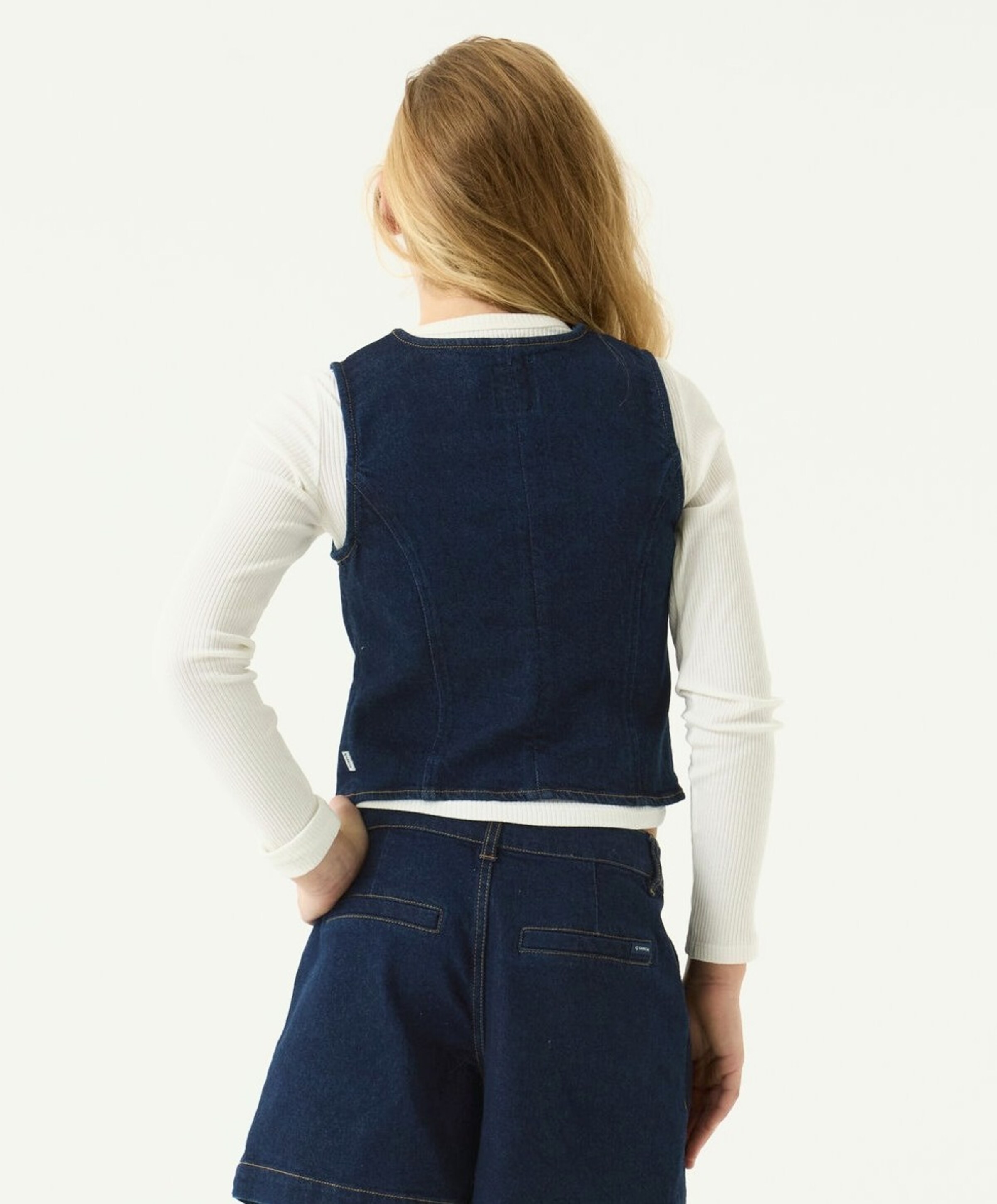 Garcia Meisjes gilet blauw