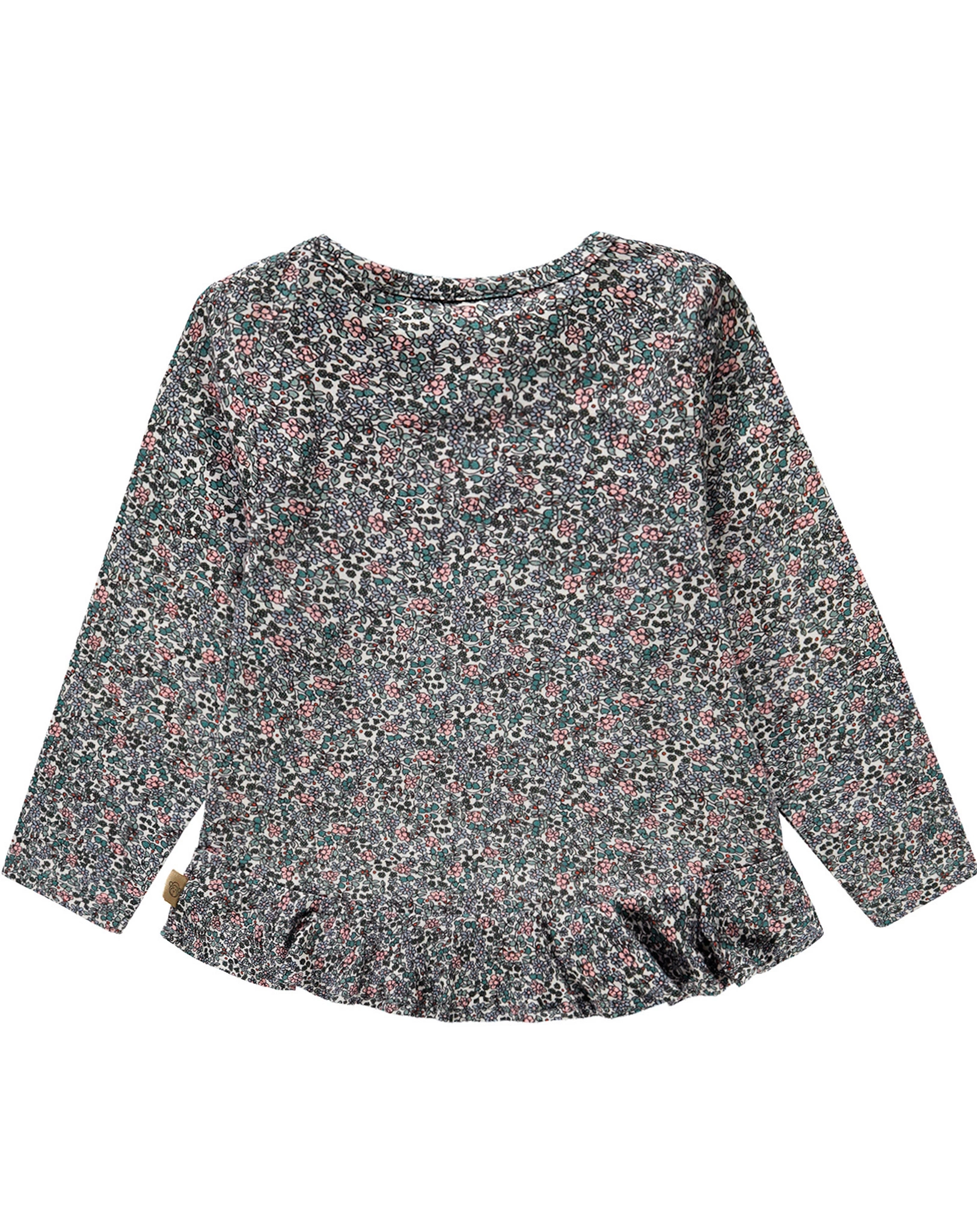 Langarmshirt JUNGLE mit Rüschen in green