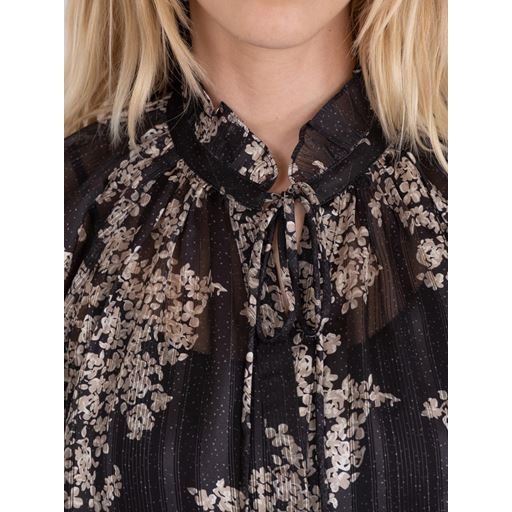Neo Noir Cobie Elderflower Bluse, Sort, 36