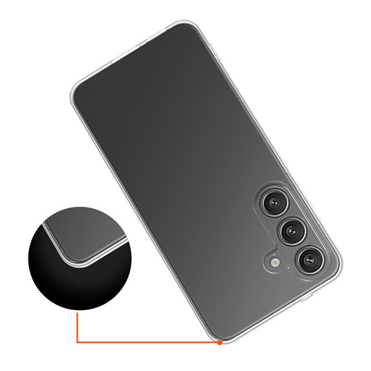 Samsung Galaxy S25 Gummi Case Schutzhülle mit Kameraschutz - Transparent