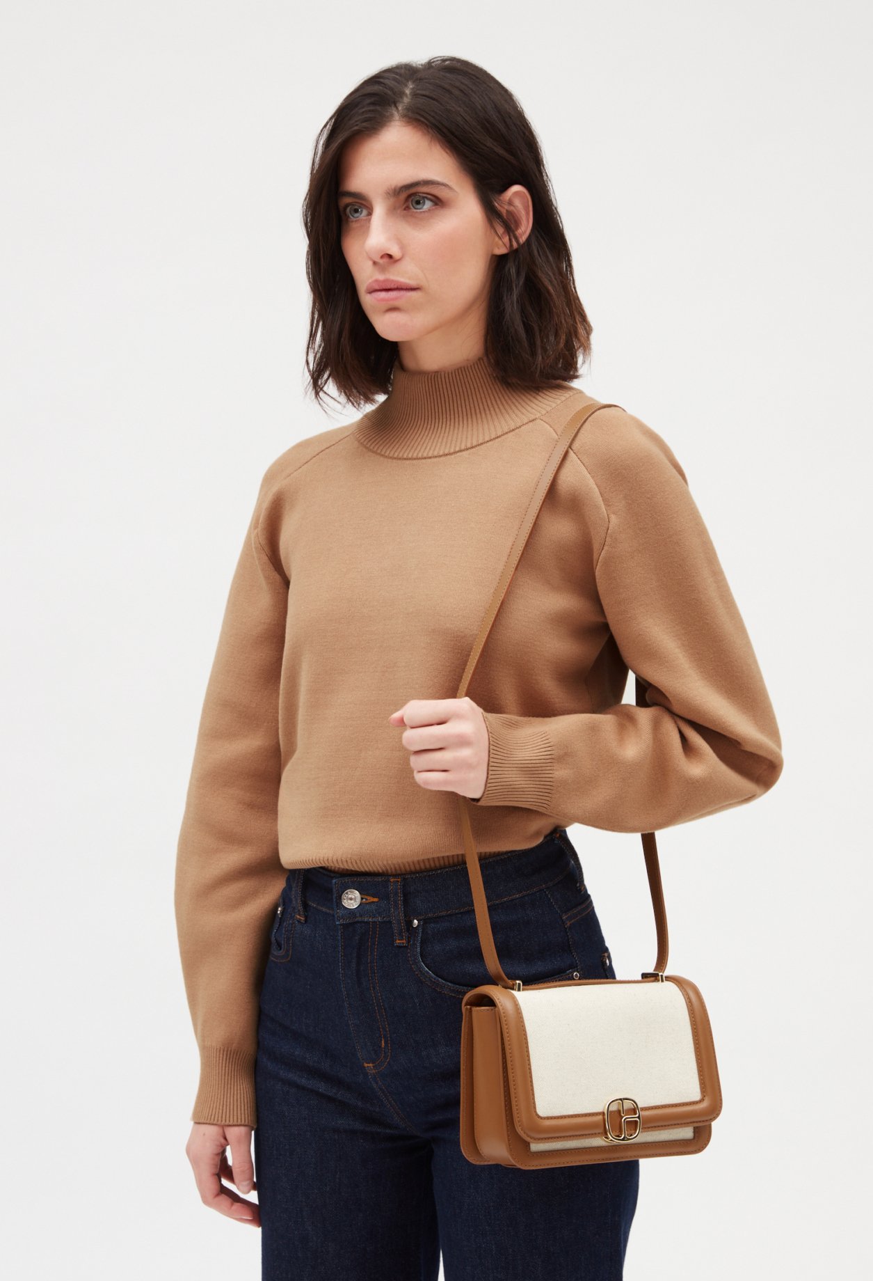 Sac Alberto toile beige