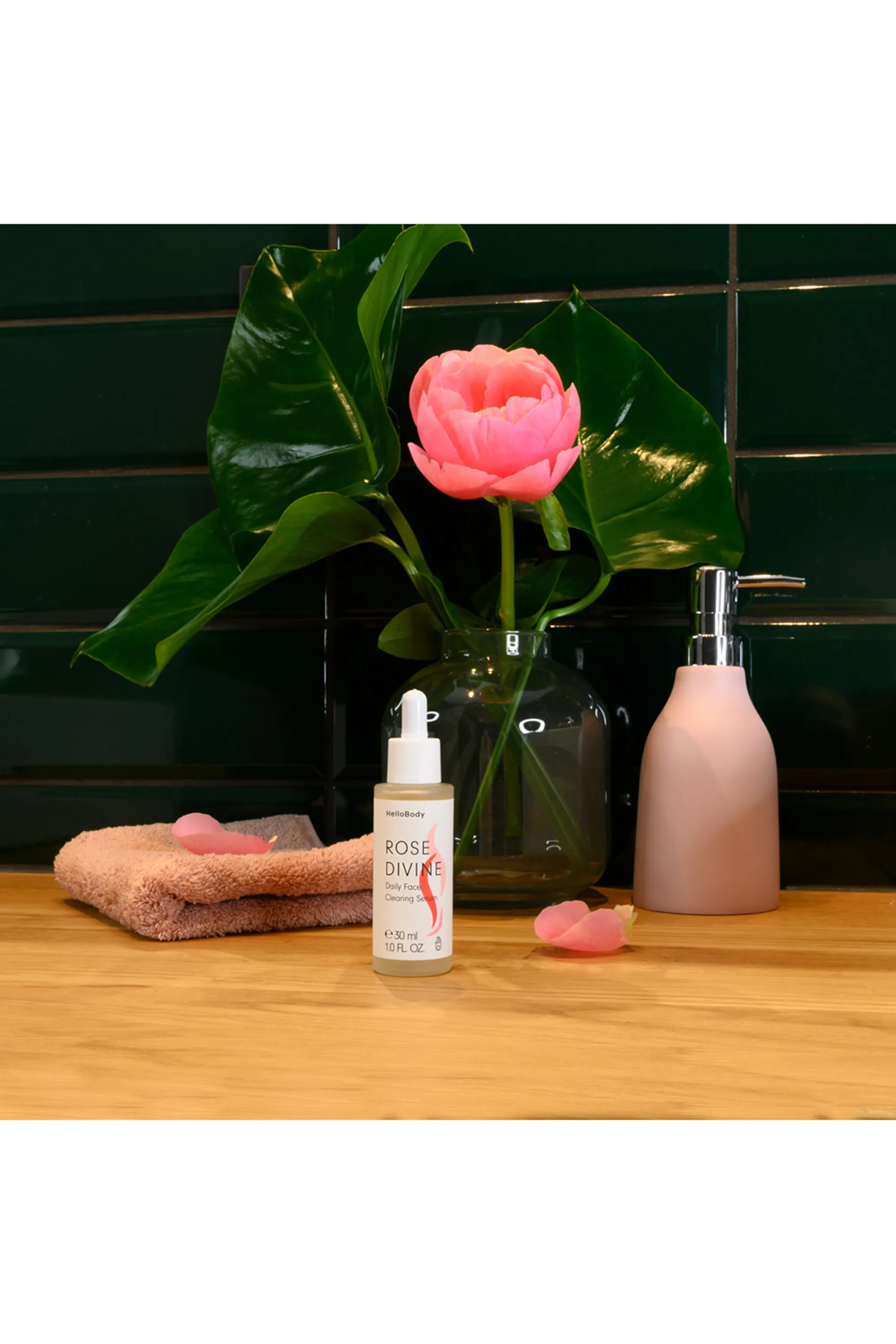 HelloBody Sérum visage clarifiant Rose Divine-30 ml