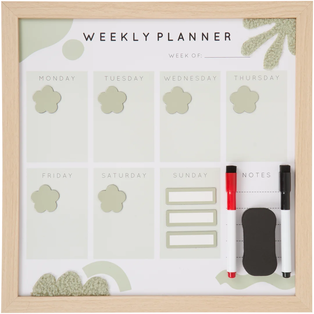 Magnetisch weekplannerbord 38 x 38 cm | diverse varianten