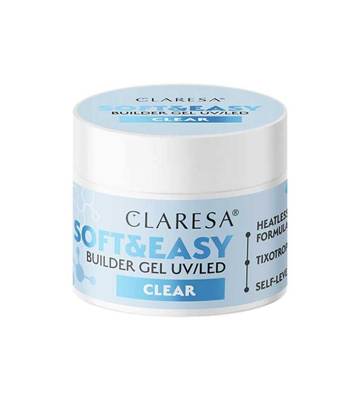 Claresa - Gel construtor Soft & Easy - Clear - 45 g