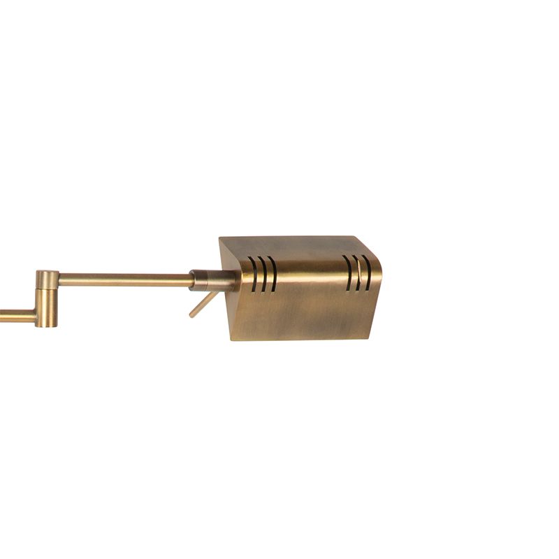 Design vloerlamp brons incl. LED met touch dimmer - Notia