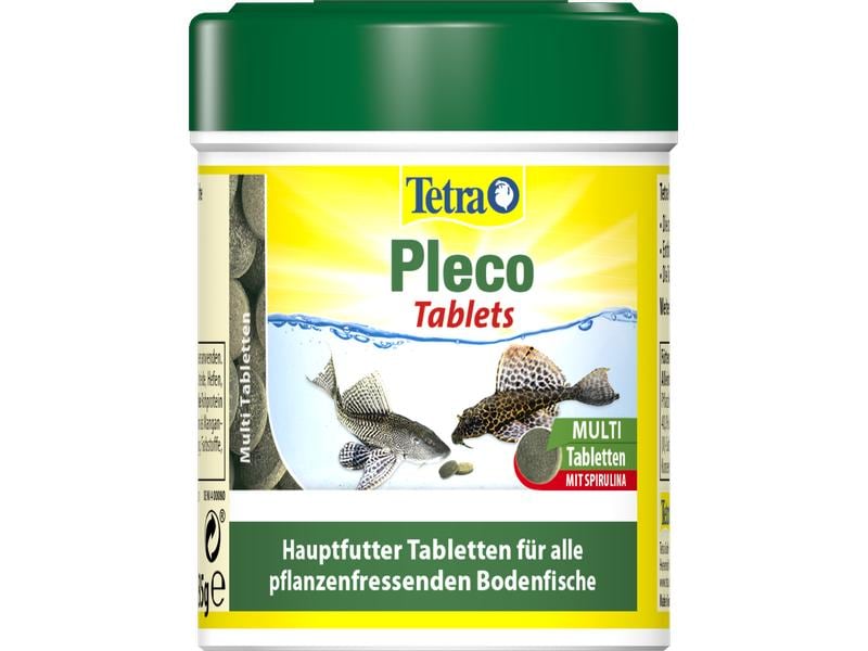 Tetra Basisfutter Pleco Tablets, 275 Tabs Hauptfutter-Tabletten für alle pflanzenfressende Bodenfische