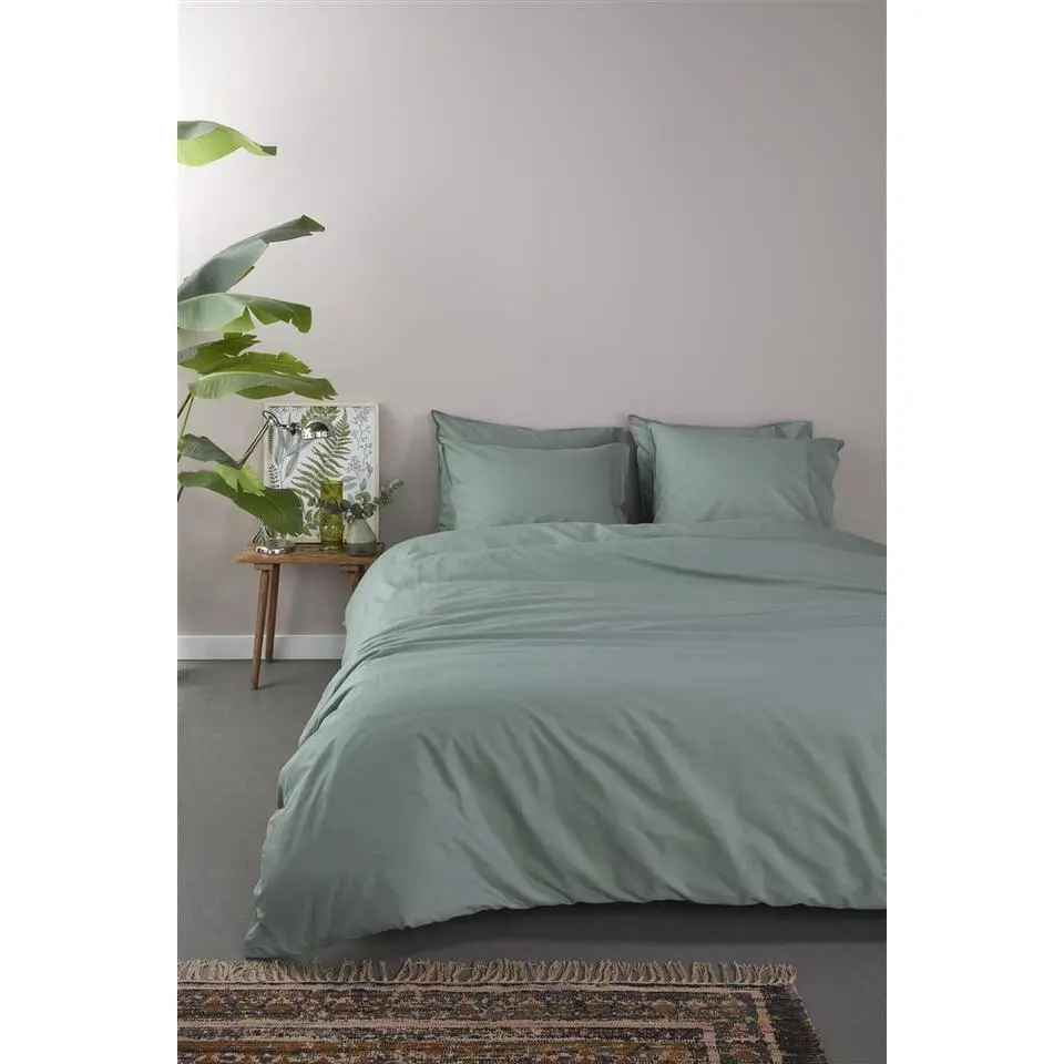 Ambiante Bamboo Uni dekbedovertrek - 240x200/220 - Groen