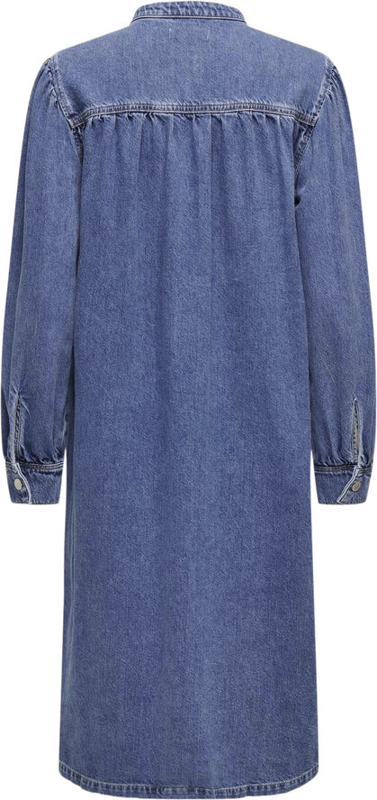 ONLY ONLBEATE L/S MIDI DRESS DNM Blå