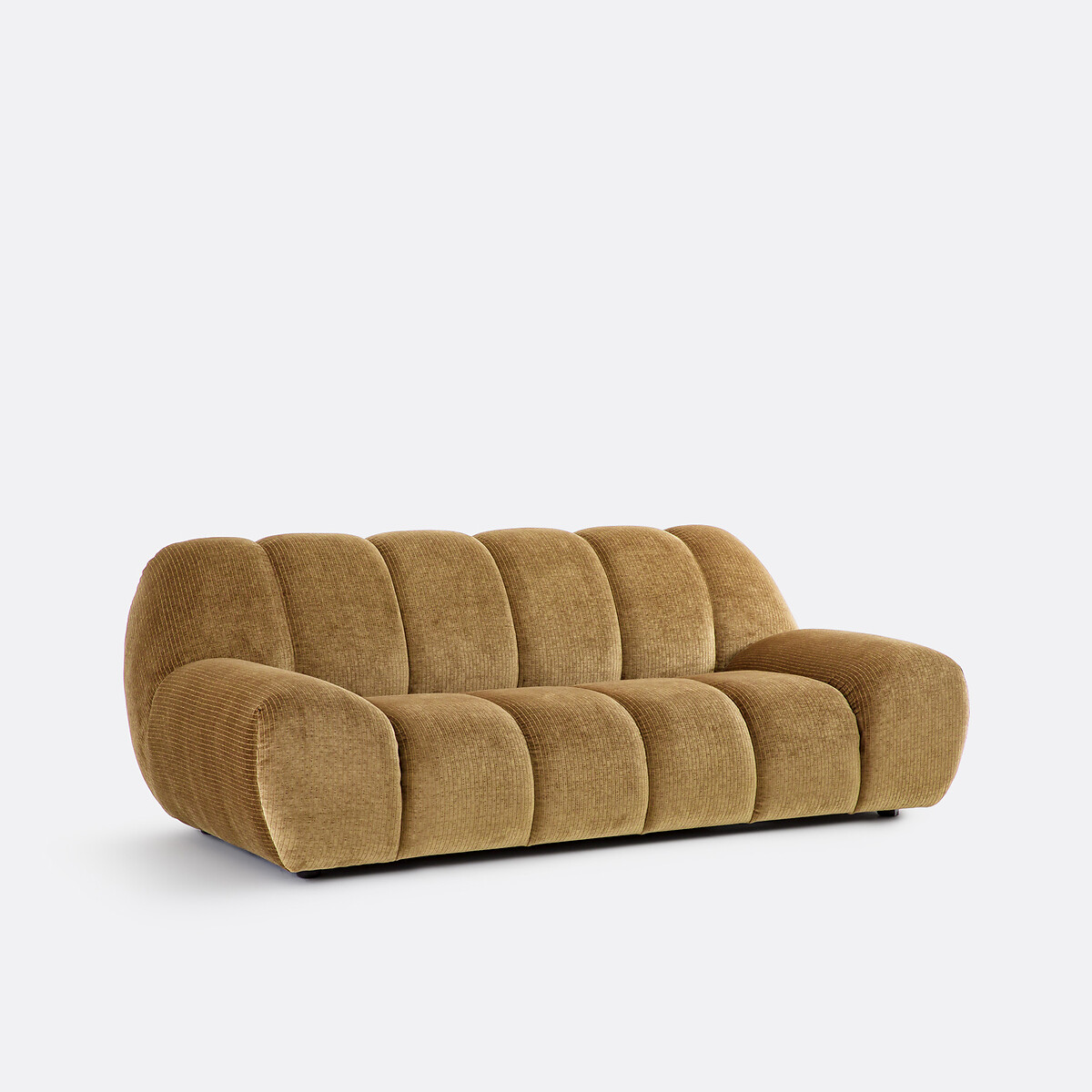 LA REDOUTE INTERIEURS<br>Sofá vintage de 3 lugares em veludo cotelê, Nuria