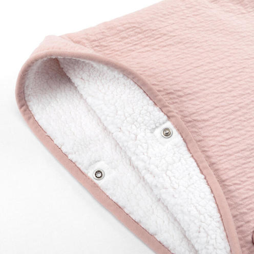 Poncho de Voyage 9-36M Jersey + Polaire - Rose - BEMINI