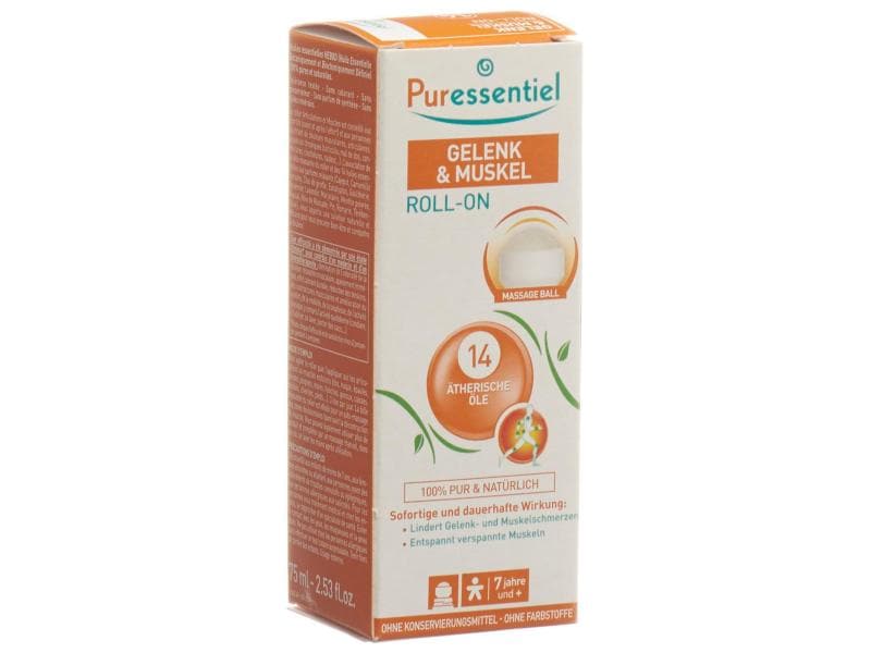 Puressentiel Roll-on Gelenk & Muskel 75 ml Roll-on mit 14 ätherischen Ölen