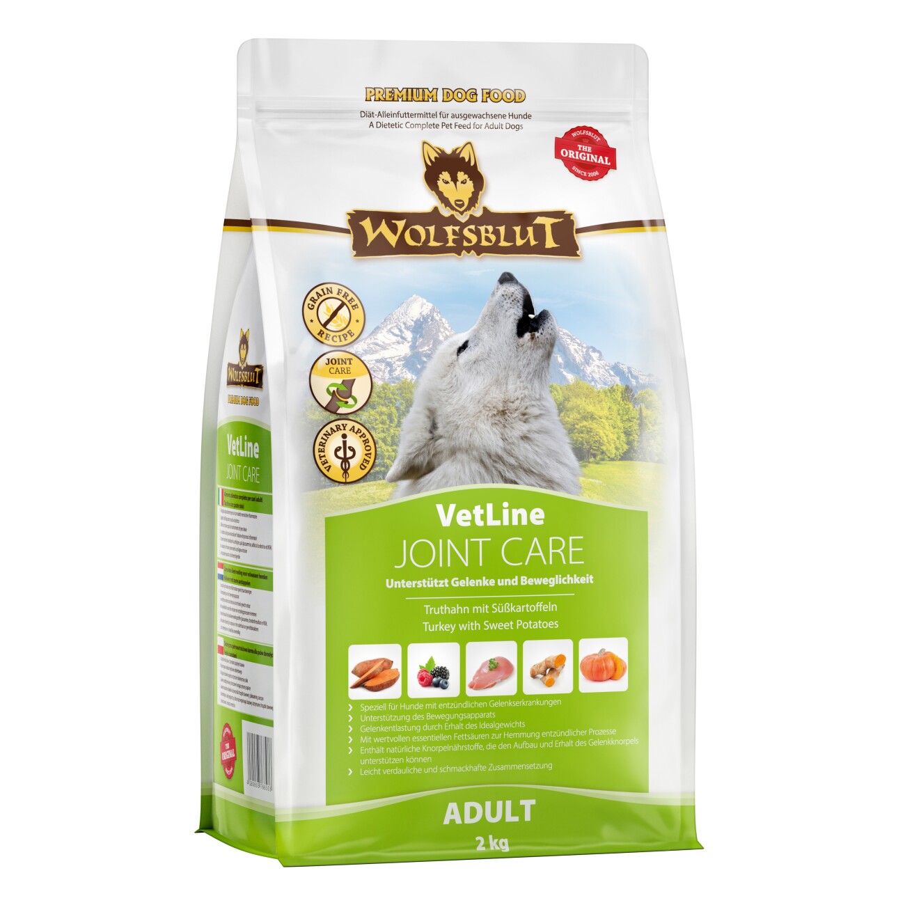 WOLFSBLUT Adult VetLine Joint Care, Truthahn 2 kg