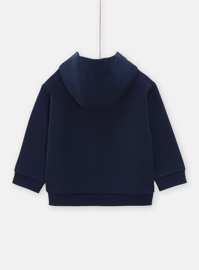 Haut de jogging bleu à capuche pour garçon