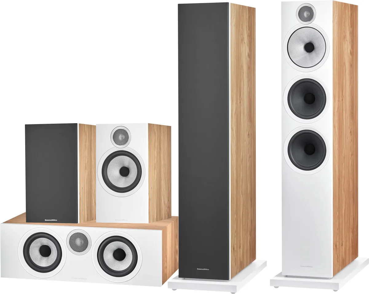 Pack d'enceintes home cinema Bowers & Wilkins 603 S3 HCM Chêne clair Packs enceintes grand spectacle