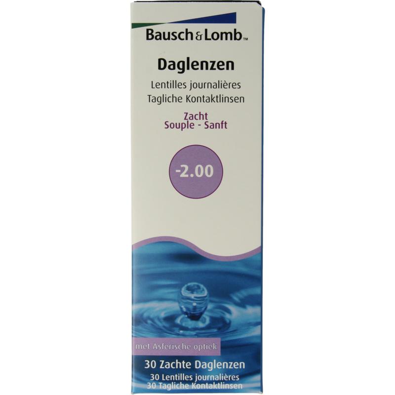 Bausch + Lomb Daglenzen -2.00 (30 stuks)