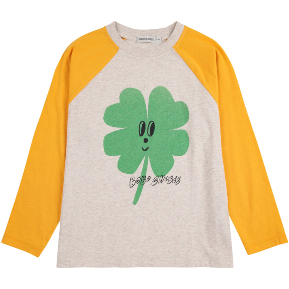 Køb Bobo Choses Yellow Lucky Clover Ranglan Ærmer Bluse