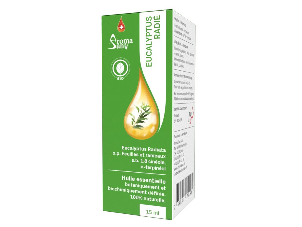 Aromasan Eukalyptus radiata<br>15 ml, Ätherisches Öl, in Schachtel Bio