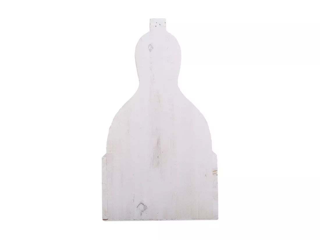 Panier porte-fleurs en bois blanc 26x17,5x10/30h