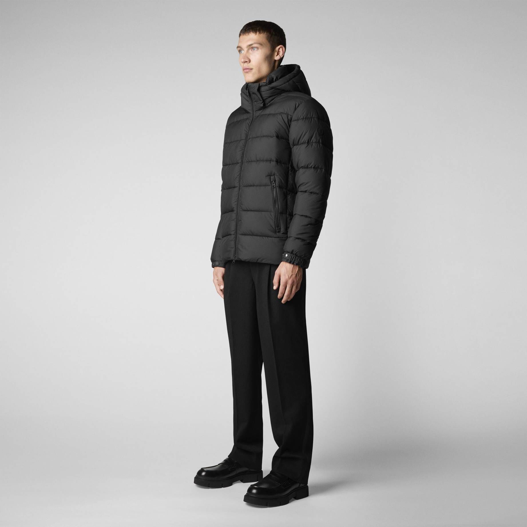 SAVE THE DUCK| Heren Steppjacke mit Kapuze BORIS