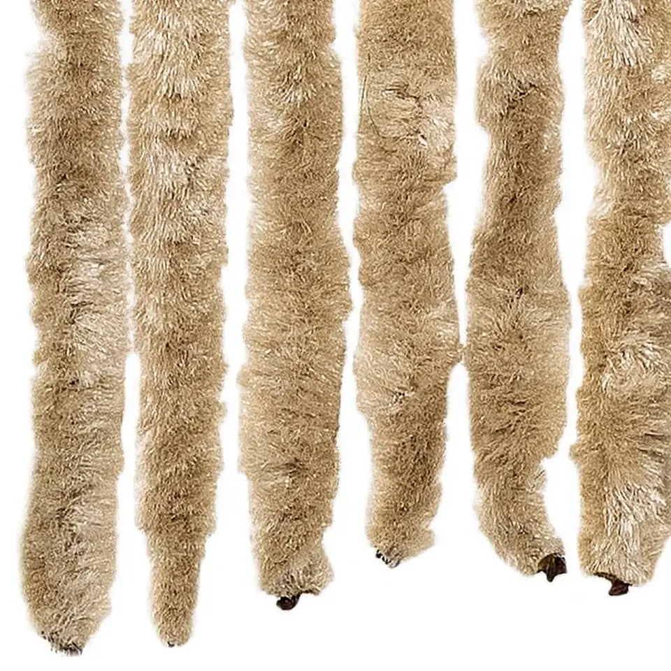 vidaXL - Deurgordijn - Beige - Polypropyleen - 90 x 200 cm