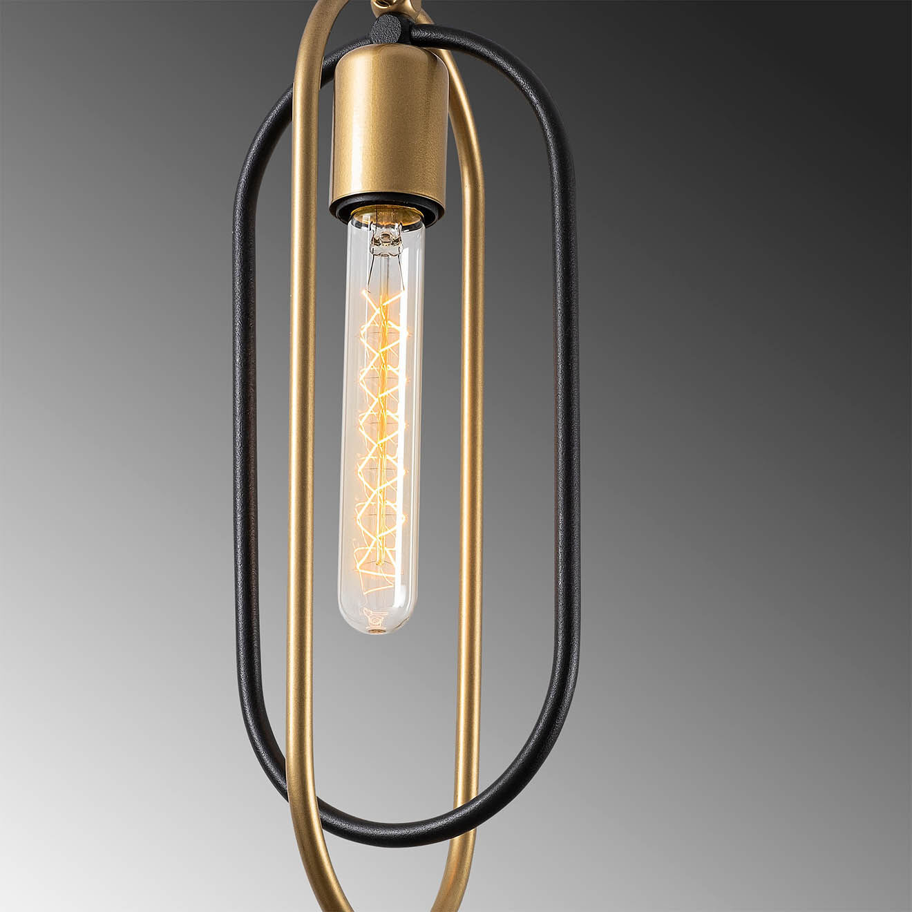 Opviq Suspension Cerco  noir/doré - D.48x132 cm
