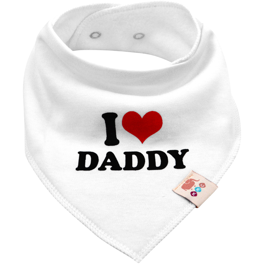 M.M.C. Lätzchen 6 PACK I Love Mommy Daddy Dreieckstücher Halstücher Unisex Set